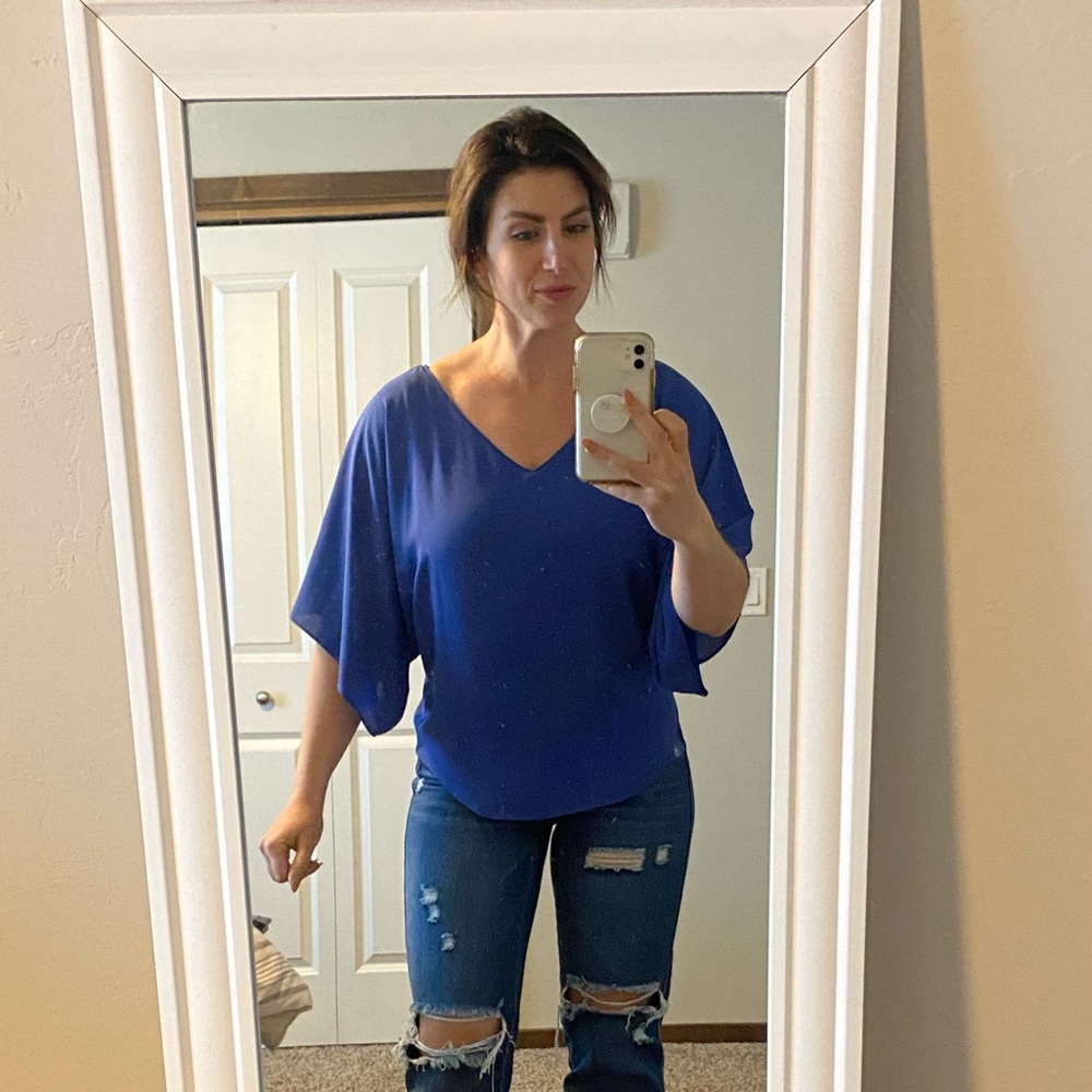 WHBM Silk Blouse